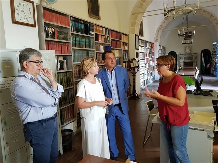 La visita nella biblioteca Marco Gatti