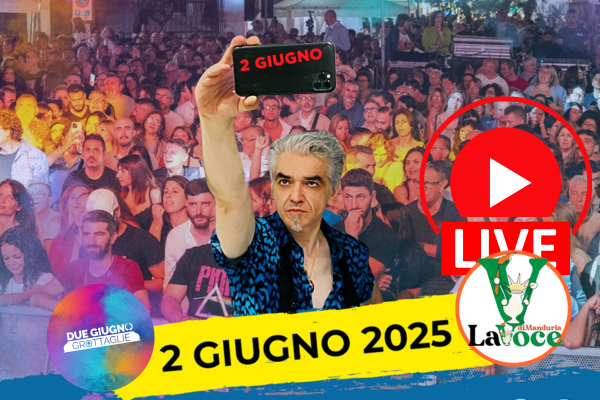 DIRETTA: Morgan e tanti artisti sul palco del DUE GIUGNO di Grottaglie 