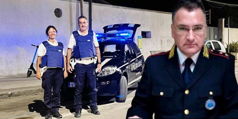 Vigili urbani Manduria con il comandante Nigro Vigili urbani Manduria con il comandante Nigro