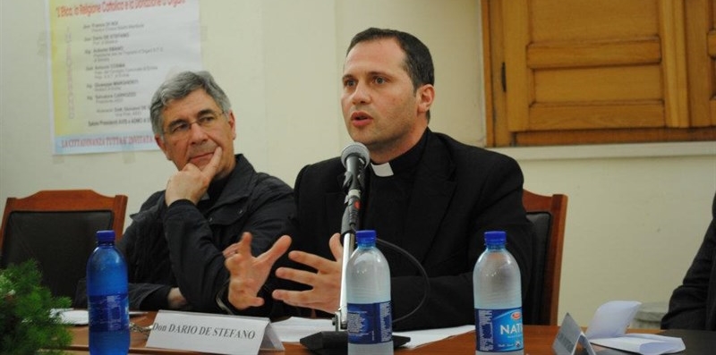 Don Franco Dinoi con don Dario De Stefano