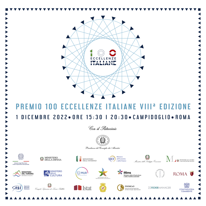 Le 100 eccellenze italiane  preentate a Roma dall'editore Dell'Anna di Avetrana