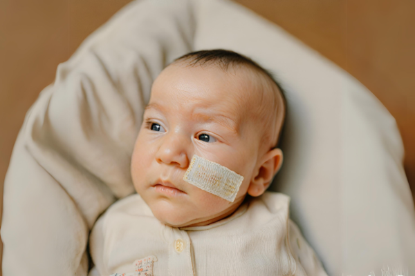 Neonata ferita ad una guancia durante il parto cesareo 