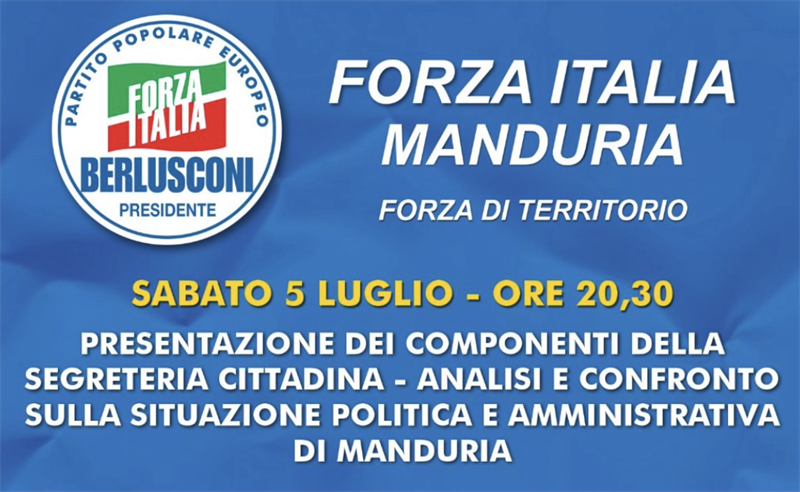Forza Italia Manduria, incontro sulla politica locale