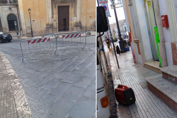 Transenne e negozi occlusi Transenne e negozi occlusi