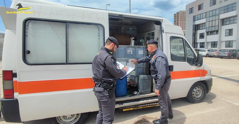 L'ambulanza fermata
