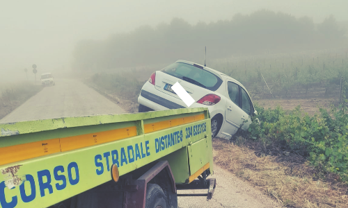 L'auto incidentata