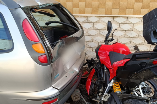 VIDEO ESCLUSIVO: Auto contro moto, le immagini della telecamera di sorveglianza