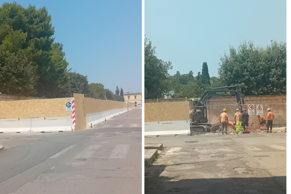 Cantiere del viale Mancini blindato: "cosa vogliono nascondere?"