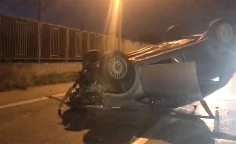 L'auto dell'incidente di ieri L'auto dell'incidente di ieri
