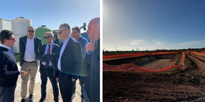 L'onorevole Iaia e Pecoraro visitano il cantiere del depuratore e non dicono tutto sull'opera