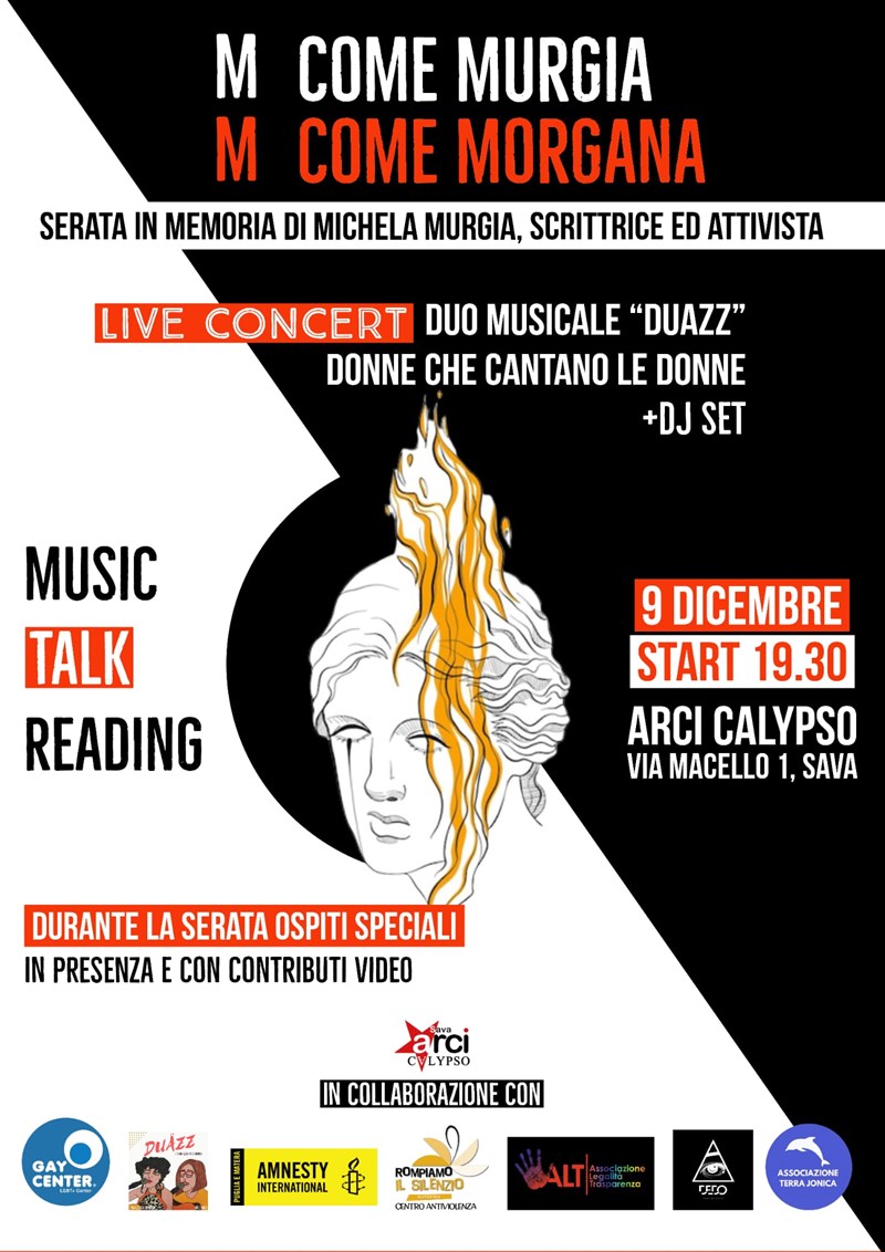 All'Arci Calypso di Sava serata in onore di Michela Murgia