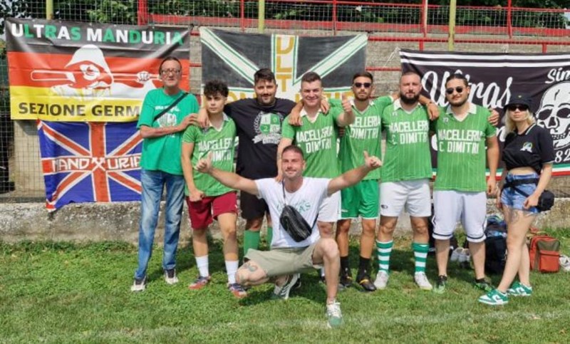 Gli ultras biancoverdi al raduno nazionale