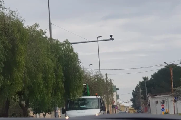 Una telecamera a Manduria Una telecamera a Manduria