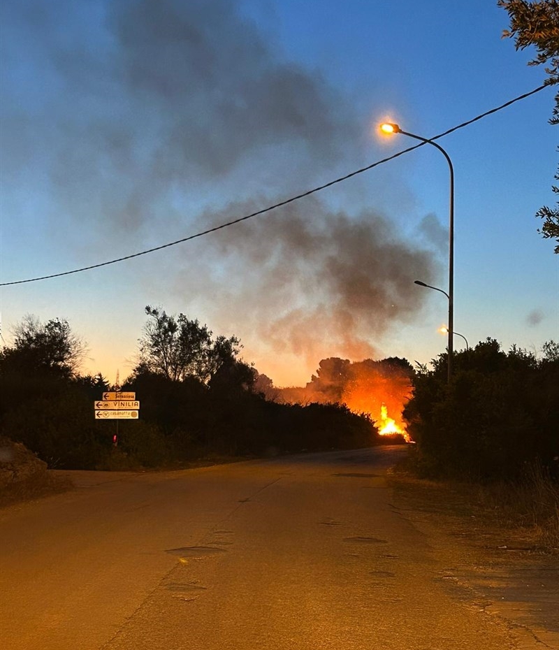L'incendio di ieri L'incendio di ieri