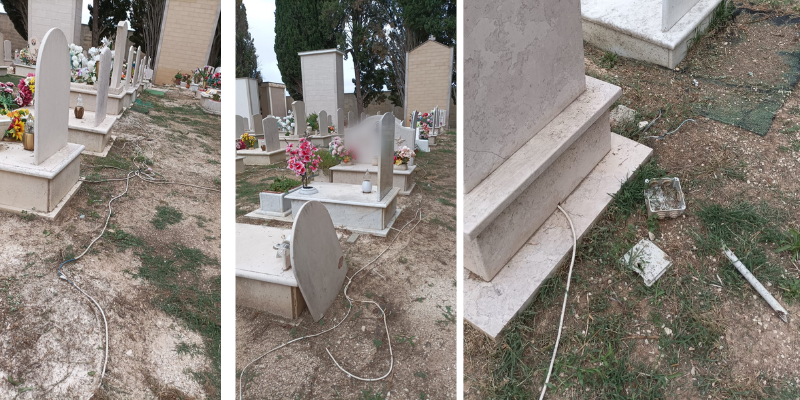 Le "trappole" nel cimitero