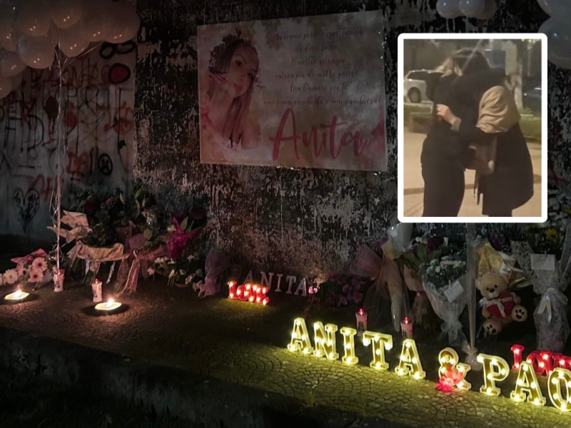 Il ricordo per Anita e Paolo con l’abbraccio delle loro mamme Il ricordo per Anita e Paolo con l’abbraccio delle loro mamme