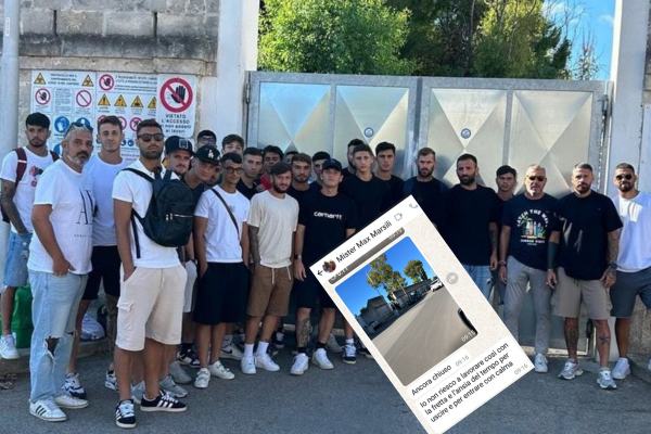 La squadra in attesa La squadra in attesa