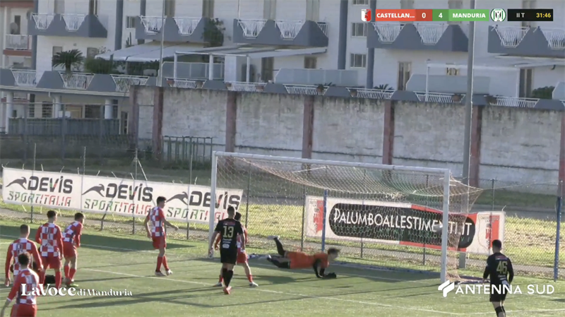 Castellaneta 0 - Manduria 6 | Il video delle reti