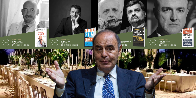 Bruno Vespa con gli ospiti della rassegna Bruno Vespa con gli ospiti della rassegna