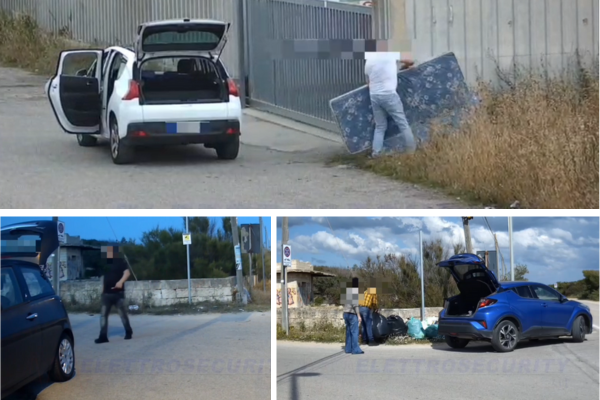 La polizia locale di Manduria pubblica i video degli "sporcaccioni" IL VIDEO