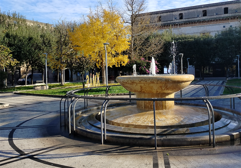 Fontana villa comunale Manduria, dicembre 2024