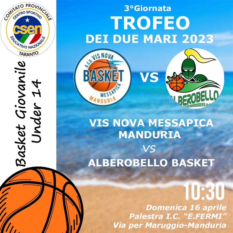 Appuntamento con il basket con Vis Nova Manduria - Alberobello