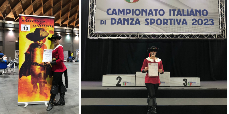 Chiara Tarantino sfiora il podio ai campionati italiani di danza sportiva 