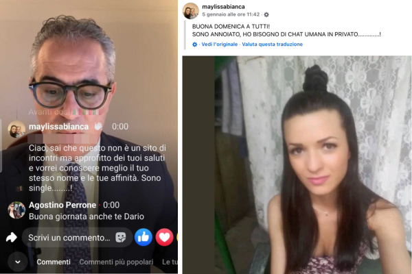 Il profilo fake che insidia i lettori dell’onorevole Il profilo fake che insidia i lettori dell’onorevole