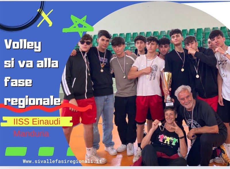 IISS “L. Einaudi” di Manduria campione provinciale nel volley maschile categoria allievi