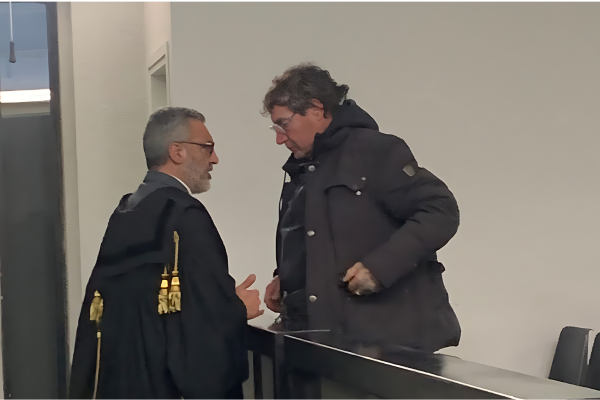 ’’Stellina’’ in aula con l’avvocato Bullo ’’Stellina’’ in aula con l’avvocato Bullo