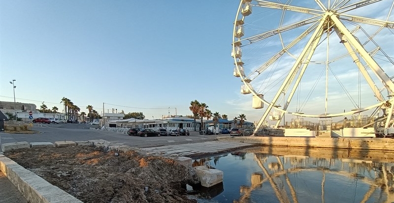 Lo scivolo con la ruota panoramica