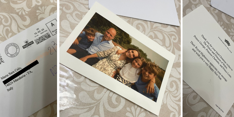 La foto con gli auguri La foto con gli auguri
