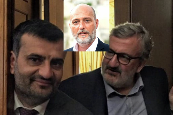 Decaro e Emiliano, nel riquadro Mario Conca Decaro e Emiliano, nel riquadro Mario Conca