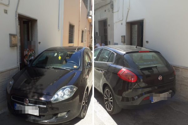 Parcheggio selvaggio blocca in casa un'anziana sola