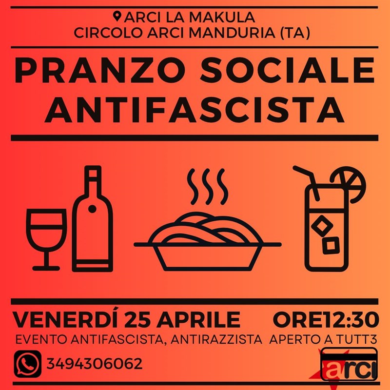 Pranzo antifascista al circolo “La Makula”
