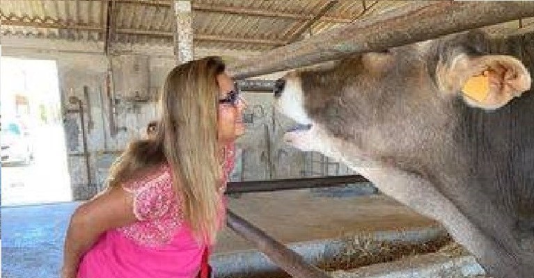 Romina Power con Casimiro