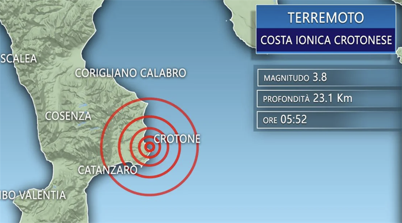 Terremoto Crotone Terremoto Crotone