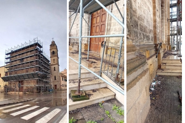 La situazione della chiesa di Sant’Angelo La situazione della chiesa di Sant’Angelo