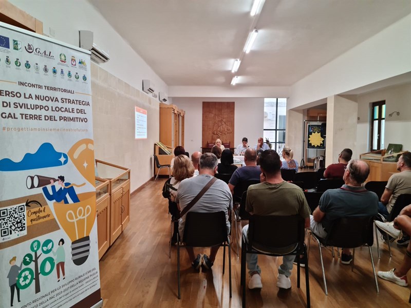 Il Gal questa sera a Torricella per una nuova strategia di sviluppo locale