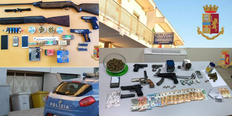 Armi e droga e tre arresti a Manduria