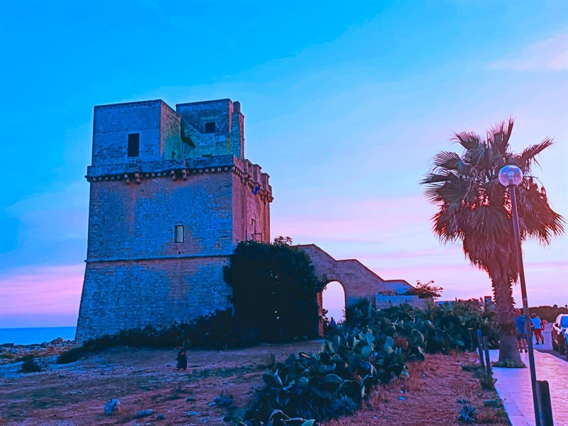 Torre Colimena al tramonto