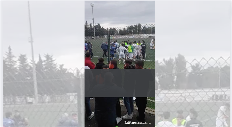 Juniores San Pancrazio e Manduria, la partita finisce in rissa IL VIDEO