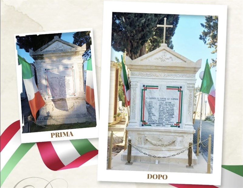 L’Ansi consegna alla città la lapide restaurata 