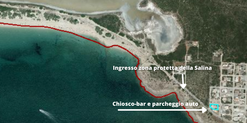 La zona interessata La zona interessata