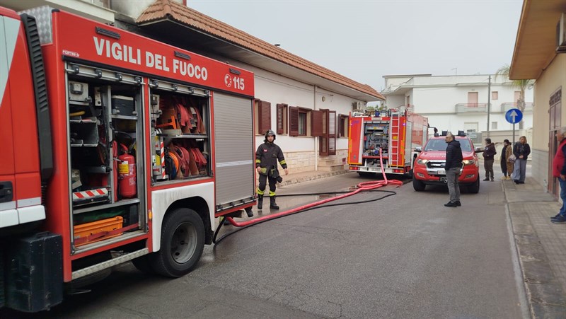 L'intervento dei vigili del fuoco L'intervento dei vigili del fuoco