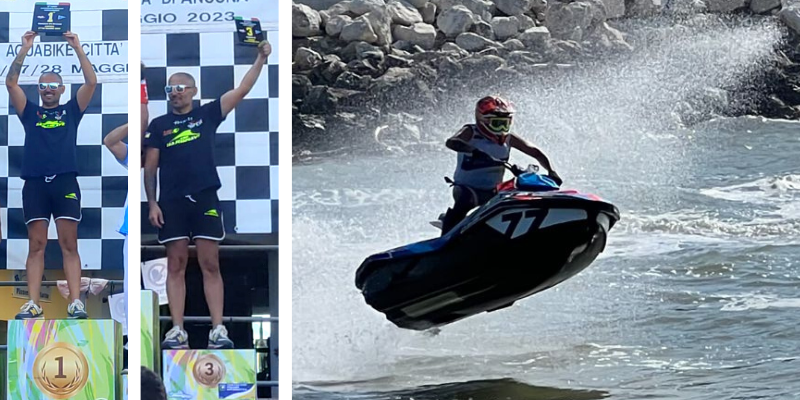 Un manduriano due volte sul podio nel campionato italiano di moto d'acqua 