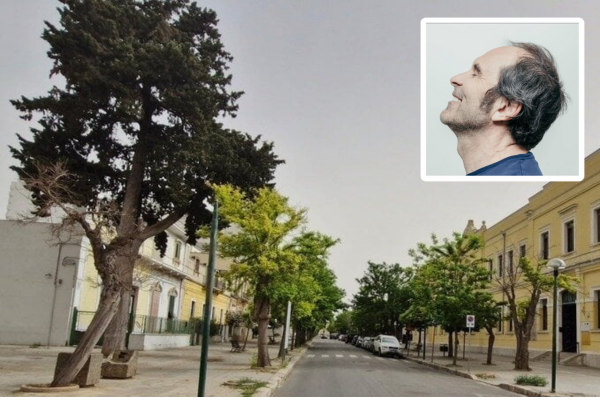 Viale Mancini, nel riquadro Ferdinando Arnò