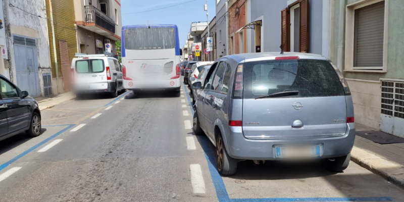 Strisce blu a Manduria Strisce blu a Manduria