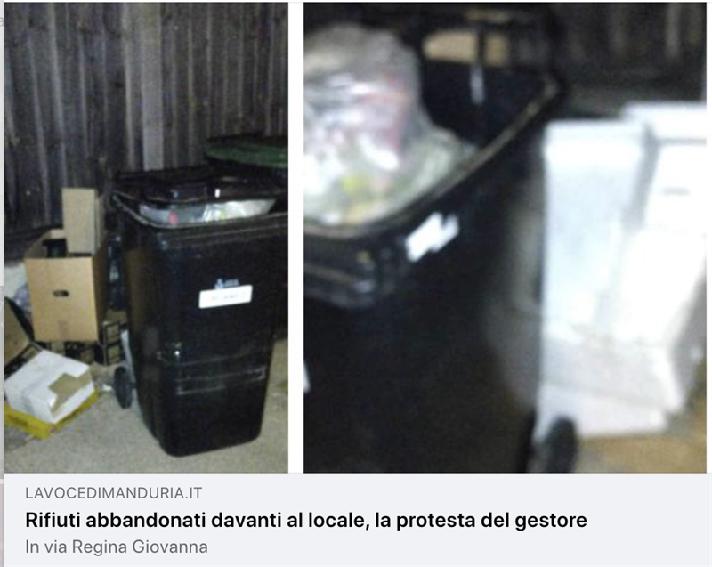 Le foto dei rifiuti Le foto dei rifiuti