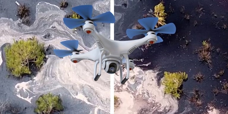 Le immagini riprese dal drone Le immagini riprese dal drone